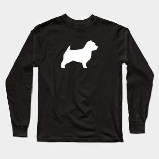 Norwich Terrier Silhouette Long Sleeve T-Shirt